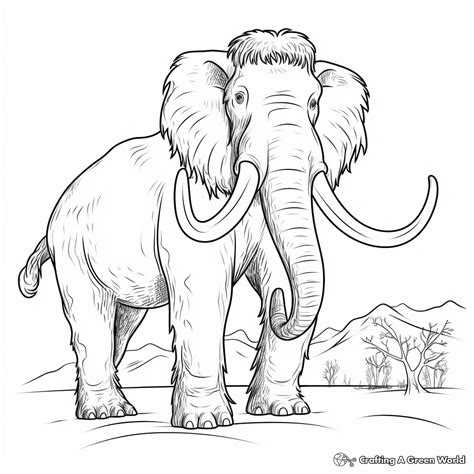 Mammoth Coloring Pages