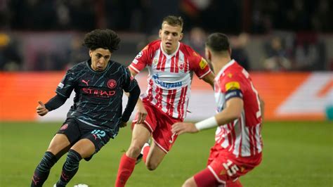 Man City youngsters star in 3-2 win at Red Star to finish perfect Champions League group stage
