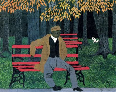 Man On A Bench, 1946 - Horace Pippin - WikiArt.org