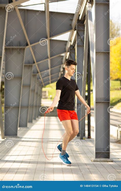 Man Skipping