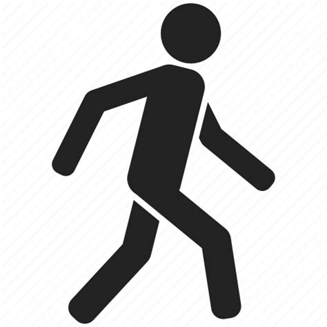 Man User Directions Walk Button Walking People Icon