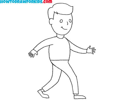 Man Walking Easy Drawing