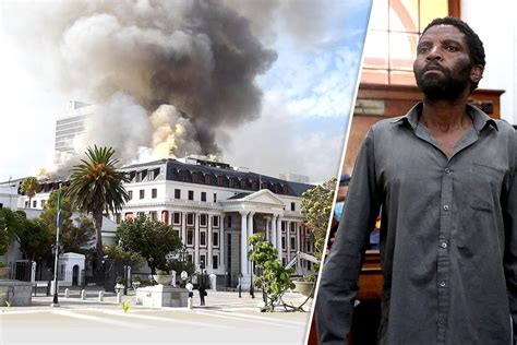 Man accused of terrorism over fire at South African Parliament says he “burned it intentionally”