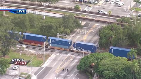 Man airlifted to hospital after being struck by train in Hialeah