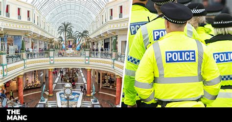 Man arrested at Trafford Centre after spitting at security and ...