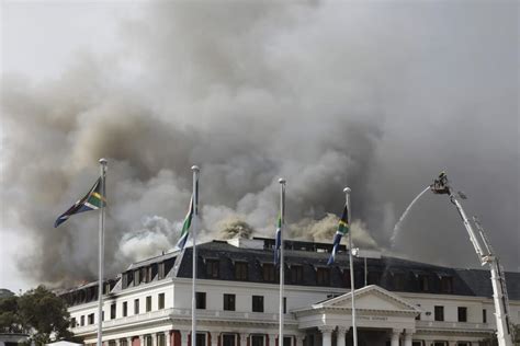 Man charged with terrorism over a fire at South African Parliament is declared unfit to stand trial