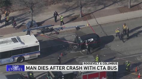 Man dies after crash involving CTA bus