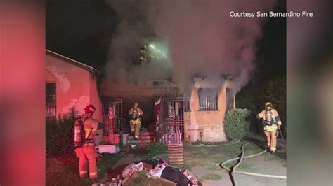 Man dies rescuing others from San Bernardino house fire