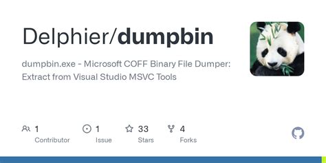 Man dumpbin. m.  If - is used as a file name, llvm-objdump will process a file on i...