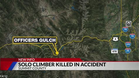 Man found dead after climbing at Officers Gulch