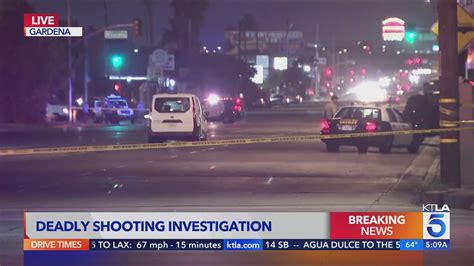 Man gunned down while driving in Gardena; shooter sought