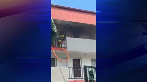 Man hospitalized after suffering burns in NE Miami-Dade apartment fire