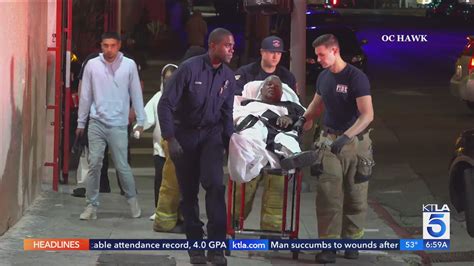 Man hospitalized in reported stabbing attack in Westlake 
