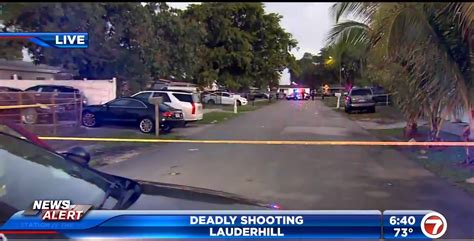 A man who was killed in a shootout after climbing through the window of a Lauderhill home had been dropping his kids off to their mother, police said. Lauderhill Police officials said 34-year-old ....