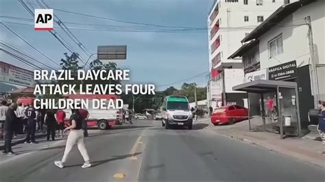 Man kills 4 children with hatchet at daycare center in Brazil