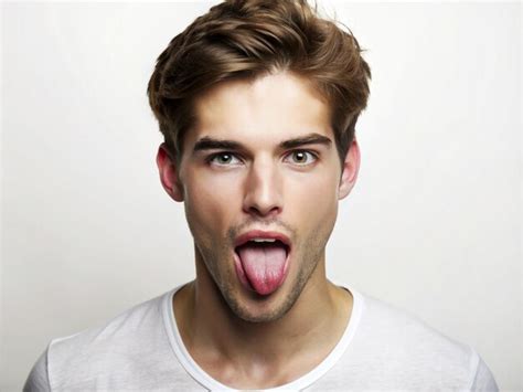 Man licking naked. .  ...