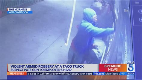 Man pistol-whipped during violent taco truck robbery in Willowbrook area: Video