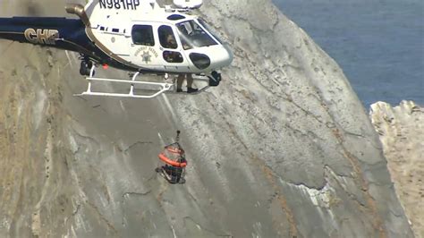 Man rescued from Mori Point cliff in Pacifica by police helicopter Saturday