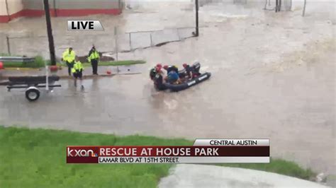 Man rescued from flood waters in Aurora