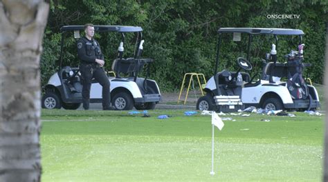 Man shot by police on golf course allegedly armed with two guns