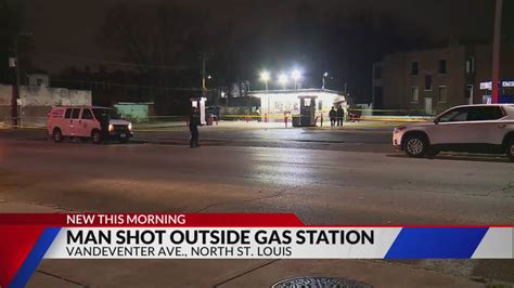 Man shot outside north St. Louis gas station, police investigating