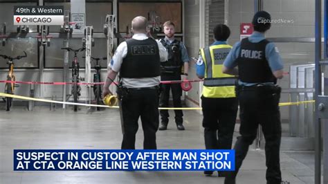 Man shot while leaving CTA Orange Line station