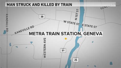 Man struck, killed by freight train in Geneva after going under crossing arm
