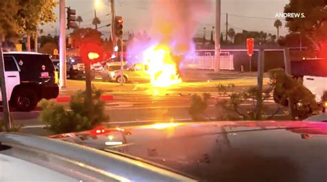 Man takes own life after fiery pursuit crash in Orange County