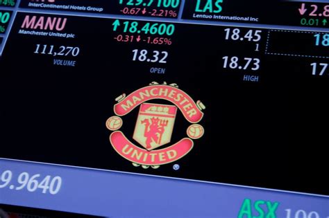 Man united share price. Shares of Britain's publicly traded Manchester United ( MANU 0.84%) football club soared for a second straight day in early Tuesday trading, gaining another 13.5% through 10 a.m. EST after rising ... 