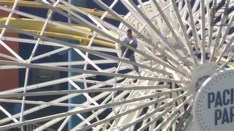 Man who climbed Santa Monica Ferris wheel charged