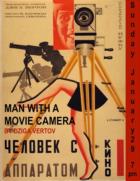 Man with a movie camera. While the word `art' usually conjures up images of beauty, style, grace and elegance, the viewer's first impression of "Man With the Movie Camera" is anything but beautiful, as images of city streets and people waking to a new day and getting ready for work bombard our visual senses. But before long it is obvious that there is a distinct … 