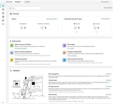 Manage (web console) Workspace Environment Management …