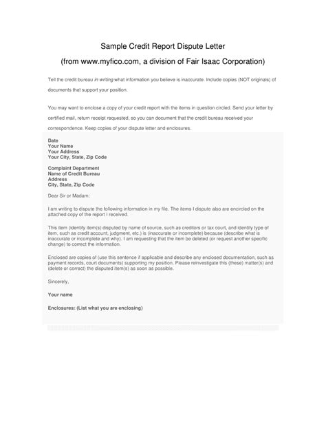 Manage Documents Using Our Page Numbering For Credit Dispute Letter