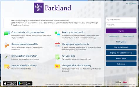 Manage Your Health with MyChart - Parkland Health Center