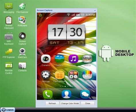 Manage and Control Android Device from a Web Browser