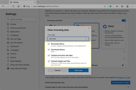 Manage and Delete Browsing Data in Microsoft Edge