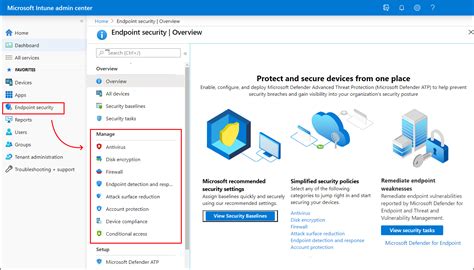 Manage endpoint security in Microsoft Intune Microsoft Learn
