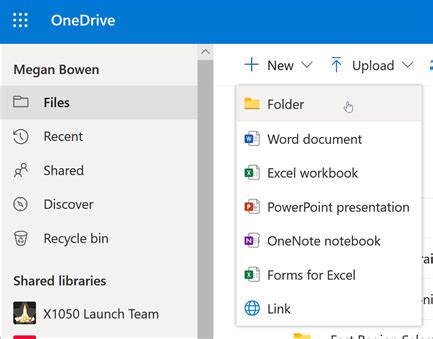 Manage files and folders in OneDrive - OneDrive