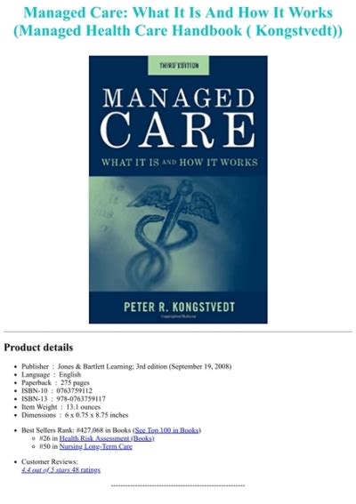 Managed care what it is and how it works managed health care handbook series. - Manuale di servizio per saldatrice ad arco inverter cc.