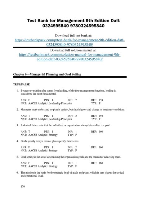 Management 9th Edition Daf Study