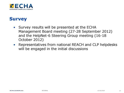 Management Board meetings - ECHA