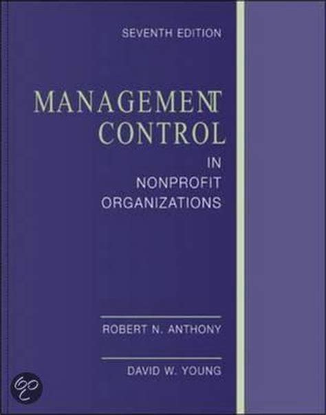 Management Control In Nonprofit Organizations