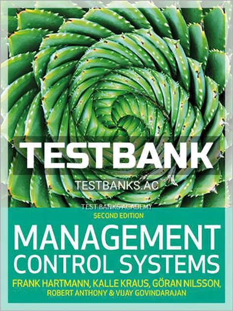 Management Control Systems Anthony Test Bank
