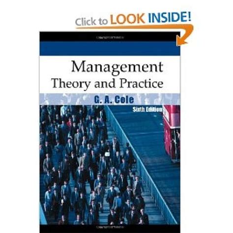 Management Theory And Practice 6th Edition Bing