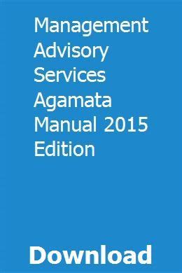 Management advisory services manual 2015 edition. - Manuale per una presa di forza.
