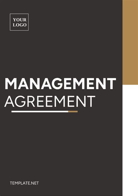 Management agreement.  Fill and customize the document online for convenient management agr...