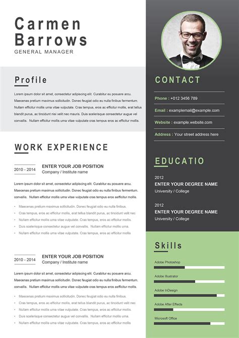 Manager Resume Template to Download in Word Assistant CV