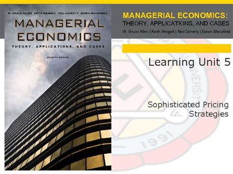 Managerial Economics Theory Applications And Cases