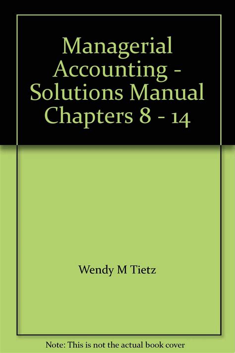 Managerial accounting braun tietz 3rd solutions manual. - Mehr geld, mehr kapital, mehr arbeit.