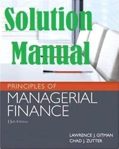 Managerial finance by gitman 13edition solution manual. - Storia dell'arte come storia della città.